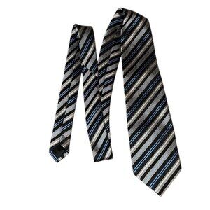 Gianni Giovani Blue and black striped tie